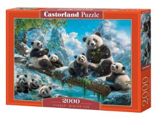 Obrázek z Puzzle pandy ve sněhu 2000 dílků 